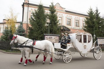 Cвадьба с необычным экипажем