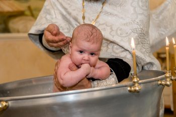 Крещение в Часовне Петра и Февронии