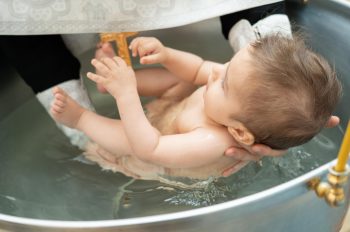 Таинство Крещения в часовне Петра и Февронии